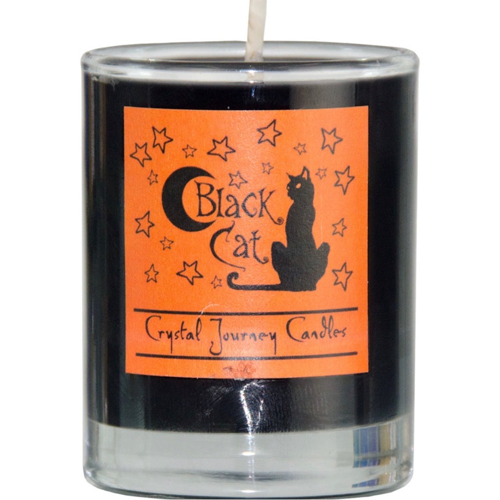 Black cat candle